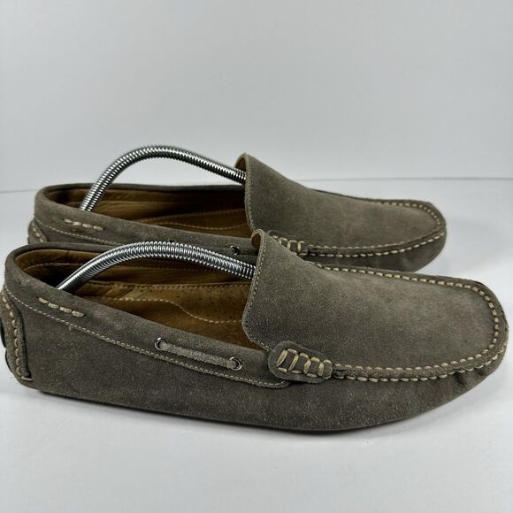 G.H. Bass & Co. Wheldon Men’s 11.5 M Brown Suede Driving Loafers Slip On Shoes